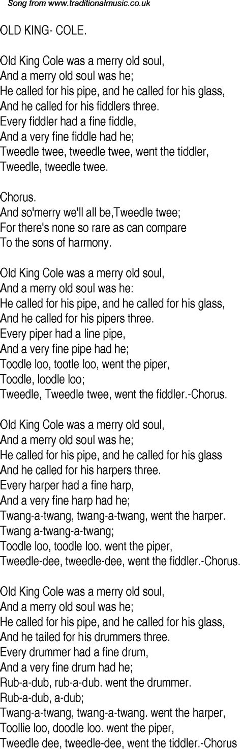 old king cole cadence